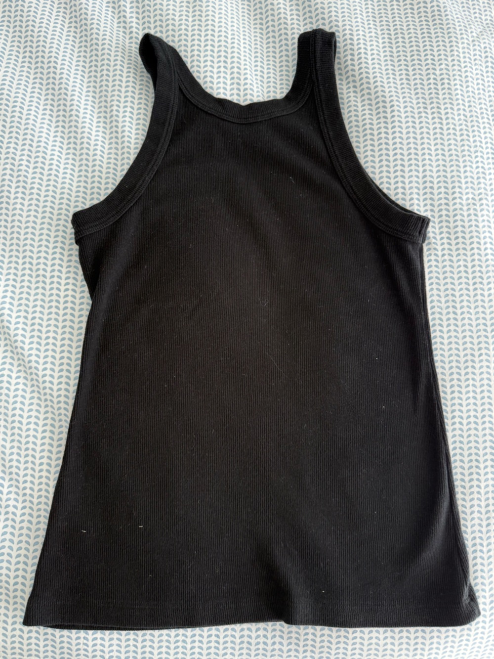 Alexis Black Ribbed Tank - Picture 3 of 3